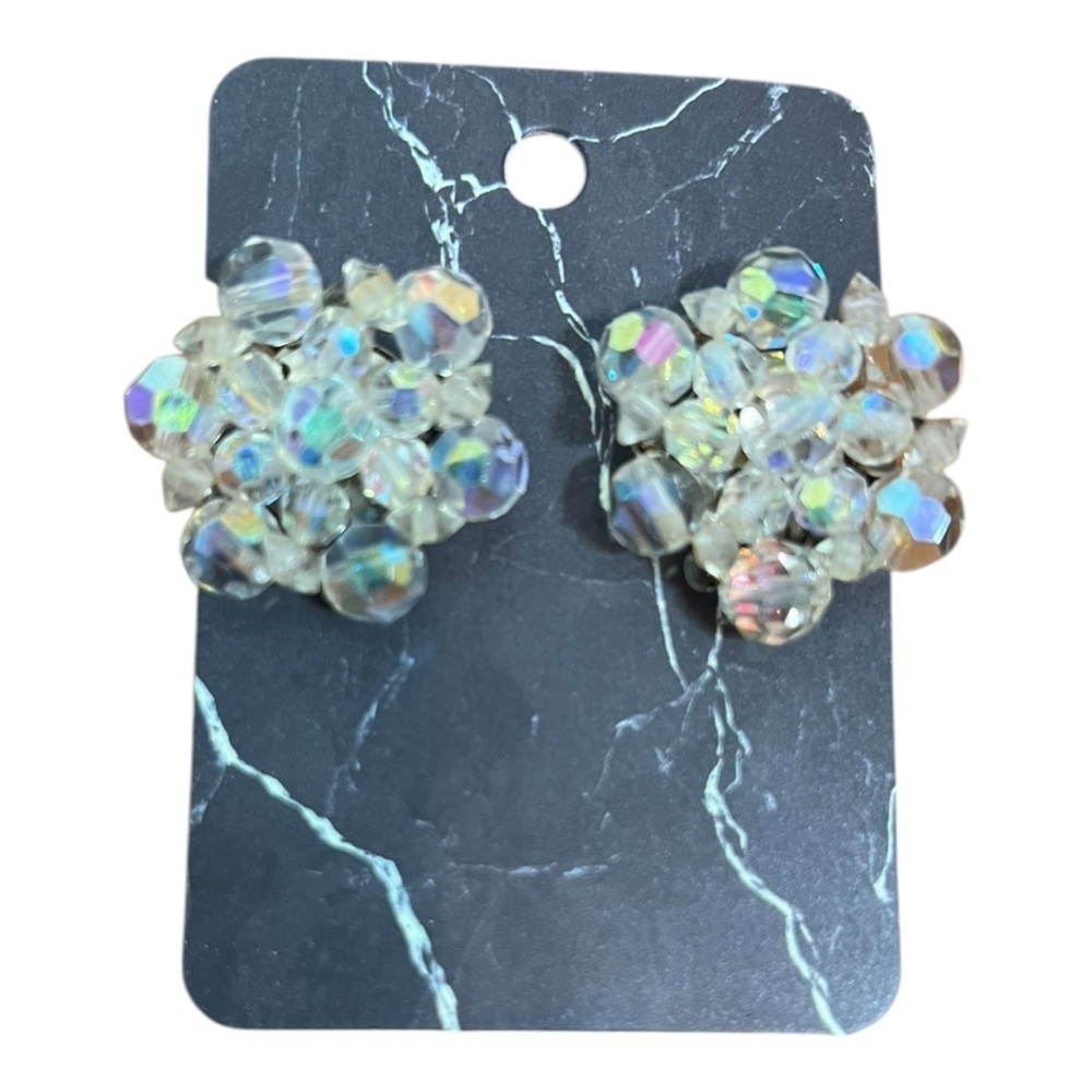 Crystal Flower Earrings